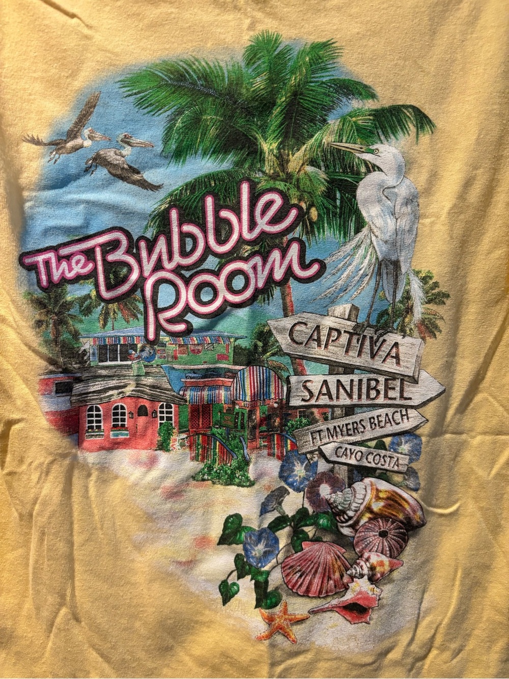 The Bubble Room Graphic Tee Tropical, sanibel captiva Florida, clothes